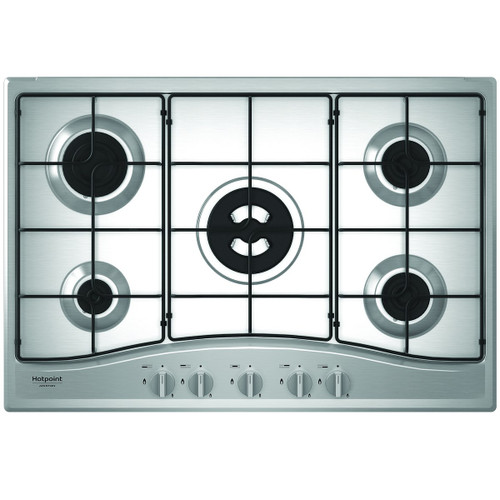 HOTPOINT ARISTON - PCN R753N T/IX/HA Piano Gas Acciaio Inox, 75 cm, 5 bruciatori, 1 bruciatore Tripla Corona, Griglie Smaltate effetto ghis - 2260008419 HOTPOINT ARISTON 0 | Trony.it