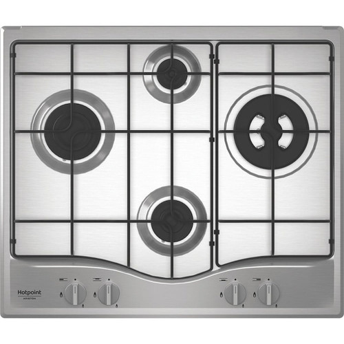 HOTPOINT ARISTON - PCN R643N T/IX/HA Piano cottura 60 cm, griglie smaltate effetto ghisa, 4 fuochi di cui 1 tripla corona - 2260009517