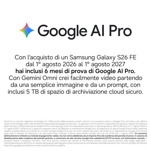 SAMSUNG - Galaxy S26 FE 8+256GB Graphite - 2260009288