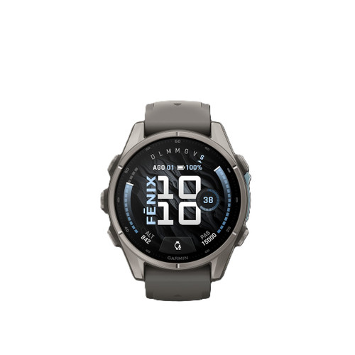 GARMIN - FENIX 9, 43MM, BARE TI, PEBBLE GRAY - 2260009738