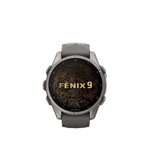 GARMIN - FENIX 9, 43MM, BARE TI, PEBBLE GRAY - 2260009738
