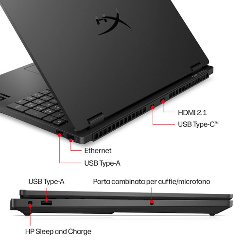 HP - PC Notebook Gaming HyperX OMEN 15-ga0032nlx, Windows 11 Home, 15.3", Intel® Core™ Ultra 5, 16GB RAM, 512GB SSD, NVIDIA® GeForce RTX™ 5050, 2K - 2260007559