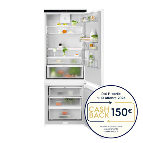 ELECTROLUX - FRIGORIFERO COMBINATO TWINTECH TOTAL NO FROST CLASSE E ENA7TE75S - 2260003402