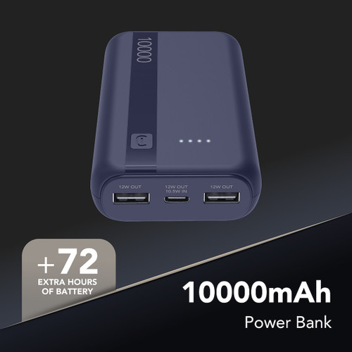 CELLULARLINE - POWERBANK ESSENTIAL 10000 BLU SCURO - 2260009566