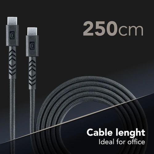 CELLULARLINE - CAVO FLEXY 250CM 60W USB C TO USB C NERO - 2260009227
