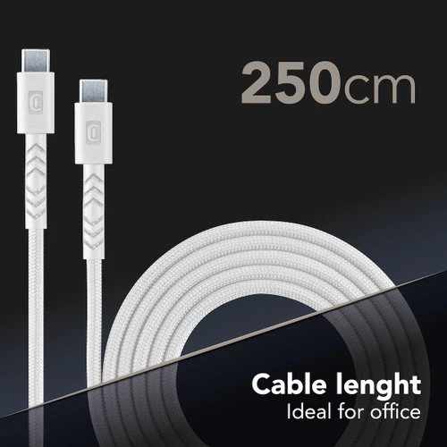 CELLULARLINE - CAVO FLEXY 250CM 60W USB C TO USB C BIANCO - 2260009228