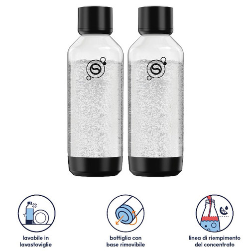 SODASTREAM - BOTTIGLIE FRESH™ BIPACK BLACK - 2260009853