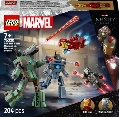 LEGO - 76320 IRON MAN E WAR MACHINE E DRONI DI HAMMER - 2250008107