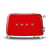 SMEG - Tostapane 50's Style – Rosso LUCIDO 2x2 – TSF01RDEU - 2170000622 SMEG 0 | Trony.it