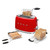 SMEG - Smeg Tostapane 50's Style – Rosso LUCIDO 2x2 – TSF01RDEU - 2170000622 SMEG 4 | Trony.it
