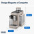DE'LONGHI - De'Longhi Rivelia - Macchina Automatica per Caffè in Chicchi, 16 bevande one-touch, Display touch Beige (EXAM440.55.BG) - 2230013242 DE'LONGHI 5 | trony.live