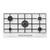 GLEM GAS - GT955WH-                            - 2160007388 GLEM GAS 2 | Trony.it