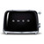 SMEG - Smeg Tostapane 50's Style – Nero LUCIDO 2x2 – TSF01BLEU - 2200005114 SMEG 0 | trony.lol