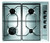 INDESIT - PAA 642 IX/I WE1 Acciaio inox Da incasso 58 cm Gas 4 Fornello(i) - 2230010035 INDESIT 0 | trony.live