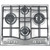 HOTPOINT ARISTON - Piano cottura a gas Hotpoint Ariston PCN 642 T/IX/HAR - 2160006071 HOTPOINT ARISTON 0 | Trony.it