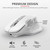 TRUST - OZAA RECHARGEABLE MOUSE WHITE - 2200006576 TRUST 7 | Trony.it