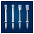 ORAL-B - TESTINE DI RICAMBIO OXYJET 4 RICAMBI - 1701002938 ORAL-B 1 | Trony.it