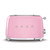 SMEG - Smeg Tostapane 50's Style – Rosa LUCIDO 2x2 – TSF01PKEU - 2200005115 SMEG 0 | trony.live