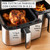 MOULINEX - Dual Easy Fry & Grill, Friggitrice Ad Aria E Grill Con Doppio Cestello, 8,3 L, 8 Programmi, Acciao Inossidabile, EZ905D - 2240019561 MOULINEX 2 | Trony.it