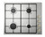 DE'LONGHI - Piano acciaio inox, 4 bruciatori gas e griglie smaltate nere - 2240023232 DE'LONGHI 4 | Trony.it