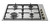 DE'LONGHI - Piano acciaio inox, 4 bruciatori gas e griglie smaltate nere - 2240023232 DE'LONGHI 5 | Trony.it