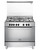 DE'LONGHI - inox, 5 gas (1 DC), griglie piattina mat, forno multifunzione (6), coperchio vetro, vano scaldavivande - 2250000853 DE'LONGHI 1 | Trony.it