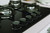 INDESIT - ING 72T/BK 1 piano gas vetro nero 75cm 5 fuochi bruciatore doppia corona griglie in ghisa lavabili in lavastoviglie - 2250006966 INDESIT 2 | trony.live