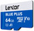 LEXAR - 64GB LEXAR MICROSDXC BLUE PLUS - 2260006460 LEXAR 1 | Trony.it