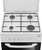 BEKO - Cucina CSS42014FW, (LxDxA) 50x50x85, Bianca, Forno elettrico statico, piano cottura a gas 4 zone, Coperchio in metallo - 2240022186 BEKO 2 | trony.lol