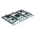 HOTPOINT ARISTON - PCN R753N T/IX/HA Piano Gas Acciaio Inox, 75 cm, 5 bruciatori, 1 bruciatore Tripla Corona, Griglie Smaltate effetto ghis - 2260008419 HOTPOINT ARISTON 2 | Trony.it