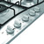 HOTPOINT ARISTON - PCN R753N T/IX/HA Piano Gas Acciaio Inox, 75 cm, 5 bruciatori, 1 bruciatore Tripla Corona, Griglie Smaltate effetto ghis - 2260008419 HOTPOINT ARISTON 3 | Trony.it
