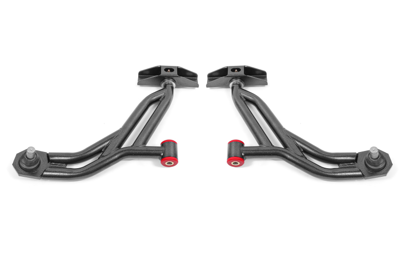 BMR 10-14 Ford Mustang / Shelby GT500 Non-Adj. Lower A-Arms (Poly/Delrin) - Black Hammertone - AA754H