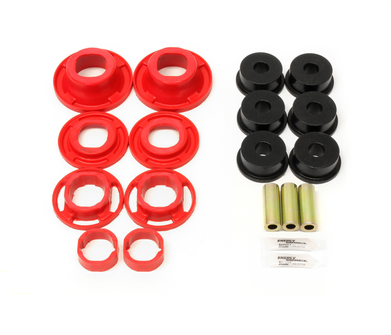 BMR 12-15 5th Gen Camaro Street Version Rear Cradle Bushing Kit (BK001 BK040) - Black/Red - BK041