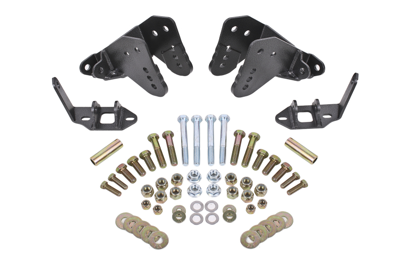 BMR 78-87 G-Body Rear Coilover Conversion Kit w/ Control Arm Bracket - Black Hammertone - CCK007H