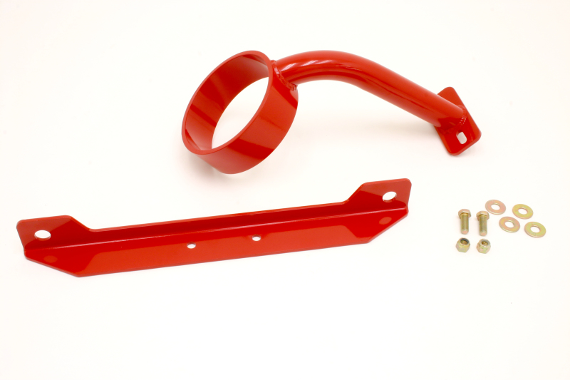 BMR 05-10 S197 Mustang Front Driveshaft Safety Loop - Red - DSL010R