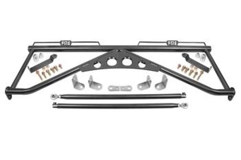 BMR 15-20 Ford Mustang Harness Bar - Black Hammertone - HB760H