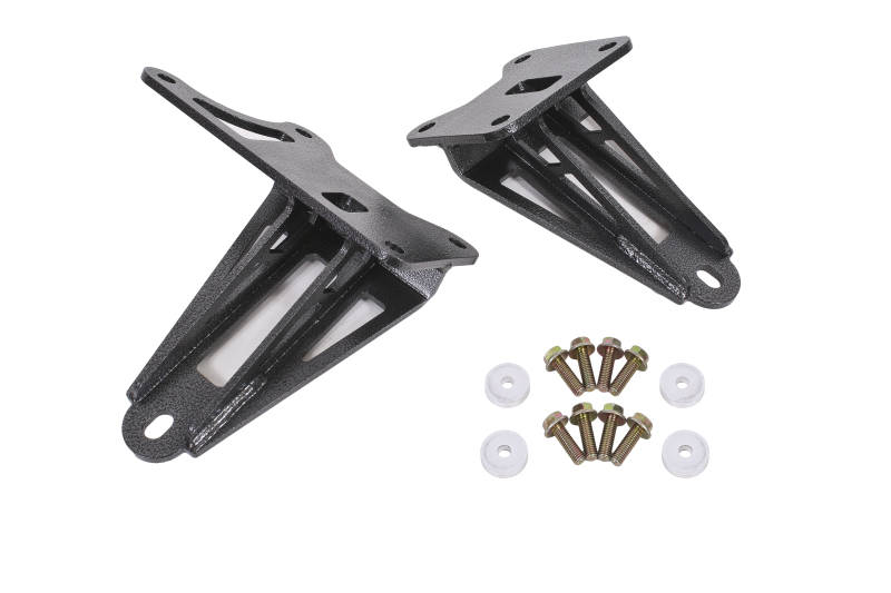 BMR 11-17 S197 Mustang Motor Mount Brackets - Black Hammertone - MM008H