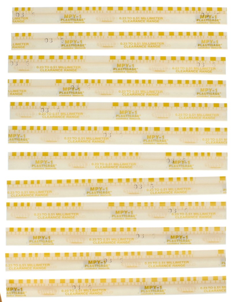 Clevite Plastigage Yellow Plastigage - 12 Pack - MPY1