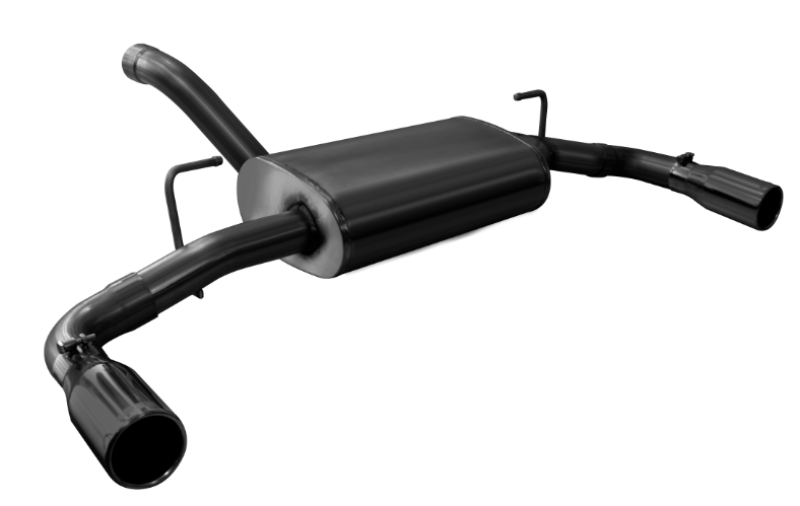 Corsa 18+ Jeep Wrangler JL 2.5in Dual Rear Exit Black Tips Sport Axle-Back Exhaust - 21014BLK