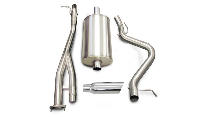 Corsa 2003-2007 -06 Chevrolet Silverado Short Bed SS 6.0L V8 Polished Sport Cat-Back Exhaust - 24279