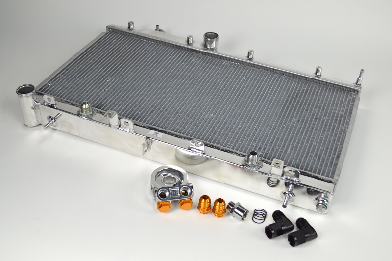 CSF 08-15 Subaru WRX/STI 2-Row Radiator w/Built-In Oil Cooler - 7042O