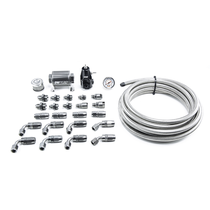 DeatschWerks 01-15 Honda Civic DW400 Pump Module Return Plumbing Kit w/CPE Fuel Lines - 6-607