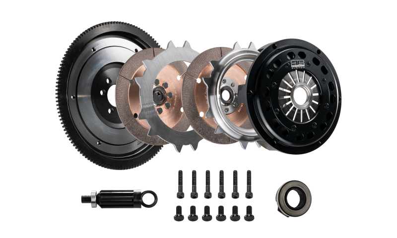 DKM Clutch 09-10 BMW 135i Segmented Ceramic Twin Disc Clutch Kit w/Flywheel (850 ft/lbs Torque) - MSC-006-074