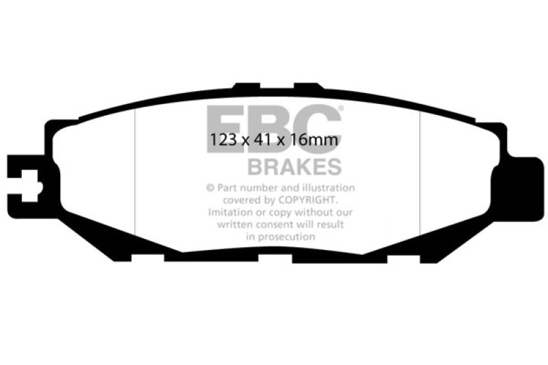 EBC 93-94 Lexus LS400 4.0 Greenstuff Rear Brake Pads - DP21008