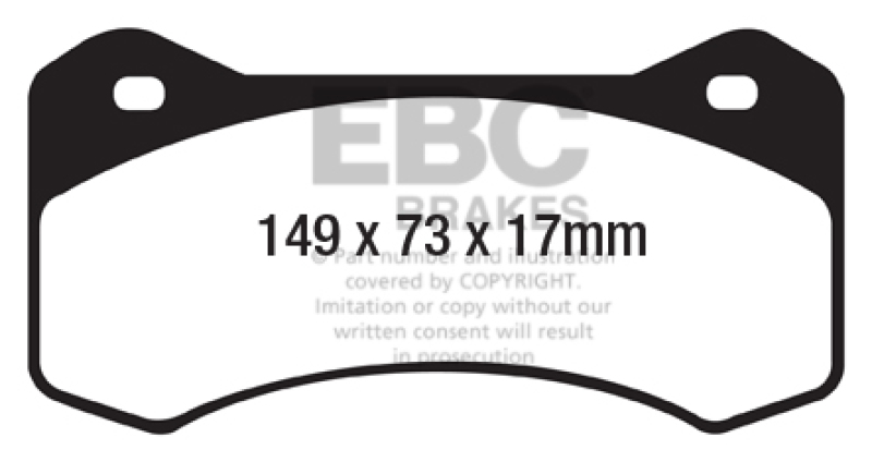 EBC Brakes Yellowstuff Performance Brake Pads - DP4054R