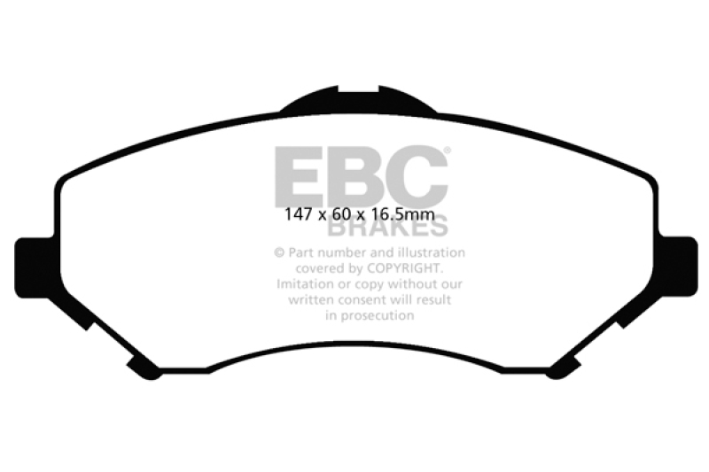 EBC 08-11 Chrysler Town & Country 3.3 Yellowstuff Front Brake Pads - DP41798R