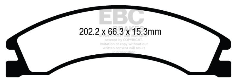 EBC 08+ Ford Econoline E150 4.6 Yellowstuff Rear Brake Pads - DP43005R