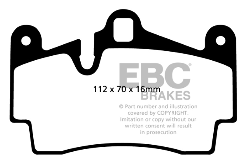 EBC 11-15 Audi Q7 3.0 Supercharged Extra Duty Rear Brake Pads - ED91474