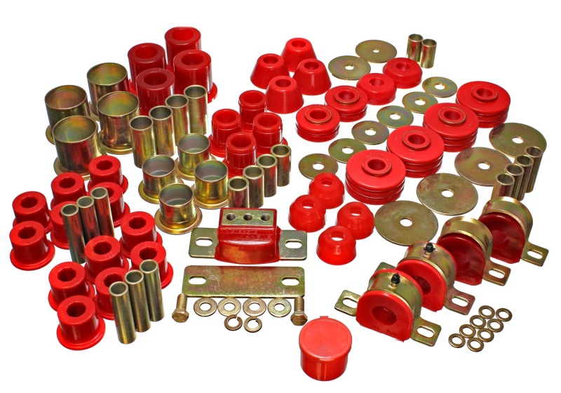 Energy Suspension 73-80 Chevrolet / GMC 2WD 1/2 Ton Pickup Red Hyper-flex Master Bushing Set - 3.18109R