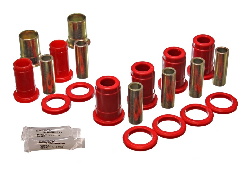 Energy Suspension 59-64 Bel Air/Impala / 64 El Camino (w/ Single U/A) Red Rear C/A Bushing Set - 3.3153R